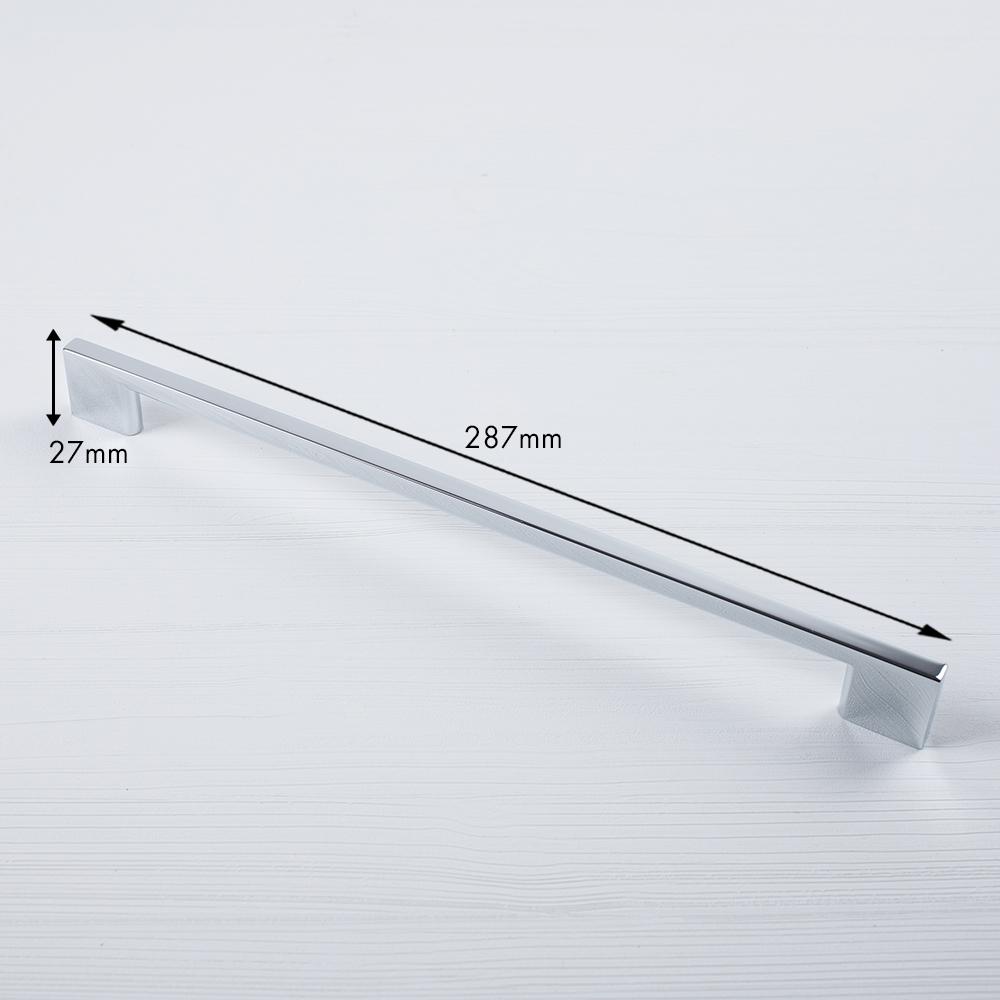 Ferro Fiori Zamak Bracket Handle Pulls for Kitchen and Cabinet, Aluminium, Nickel, Chrome Cabinet and Drawer Pulls