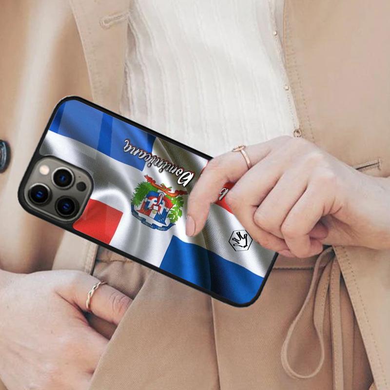 

Retro Dominican Republic Flag Protective Magnetic Phone Case For APPLE iPhone 17 Air 16 14 13 12 Pro Max 15 Plus MagSafe Cover iPhone 14