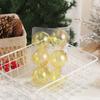 8cm Laser Christmas Balls Pendant Shatterproof Reusable Colorful Christmas Hanging Balls Elegant Plastic Xmas Tree Pendants