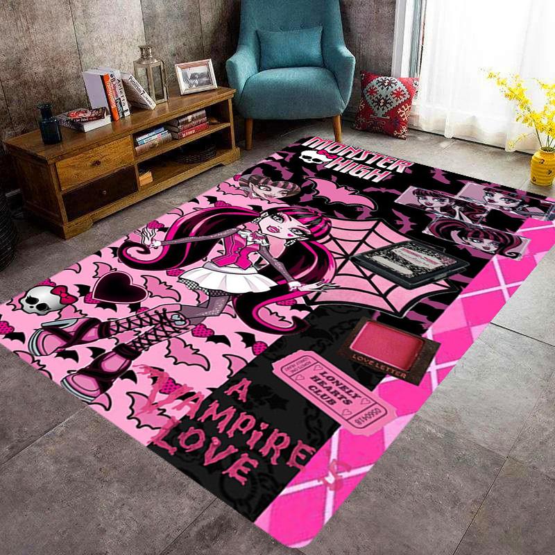 Monster High: Vampire Love Carpet Home Decor Floor Mats Doormat Art Dormitory Decoration