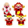 Cartoon New Year Hand Puppets The God of Wealth Festive Hand Puppets  Children Toys