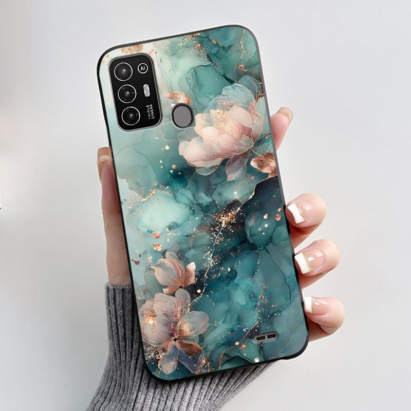 Für ZTE Blade A52 Hülle Für ZTE BladeA52 Rückabdeckung Silikon Weich Schwarz TPU Luxus Drache Niedlich Cool Jungen Mädchen Stoßfänger Handyhülle