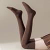 1 Pair Thicken Women's Socks Solid Color Warm Thick Stockings High Knee Socks  Warm Knees and Legs