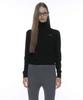 PARTIMENTO WOMEN Pwc Embroidered High-Neck Knit Top_Black