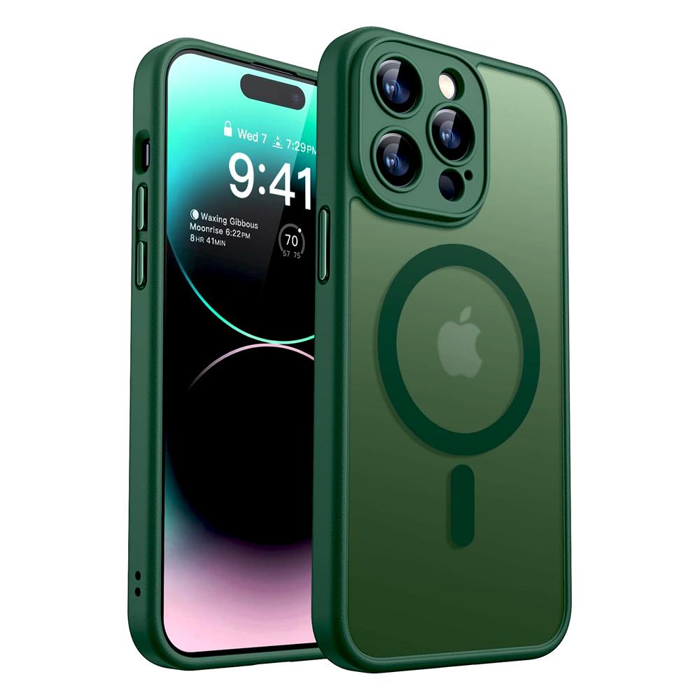 Matte Translucent Case For 17 16E 16 15 14 13 12 11 Pro Max Plus IPhone16 For Magsafe Mag Safe Wireless Charge Back Cover