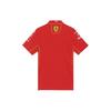 Puma Letter Print Ferrari Pattern Design Casual Short Sleeve Polo Shirt Men Polo Shirts Scarlet 763602-01