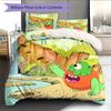 Mushroom Man Pattern Bedding Quilt Set Home Decoration Gift (1 * Duvet Cover + 2 * Pillowcase Without Core)