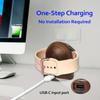 Magnetic Watch Charger Stand for Samsung Watch, Wood Galaxy Watch Charging Dock Fast Charging,Portable Wireless Charging Station for Samsung Galaxy