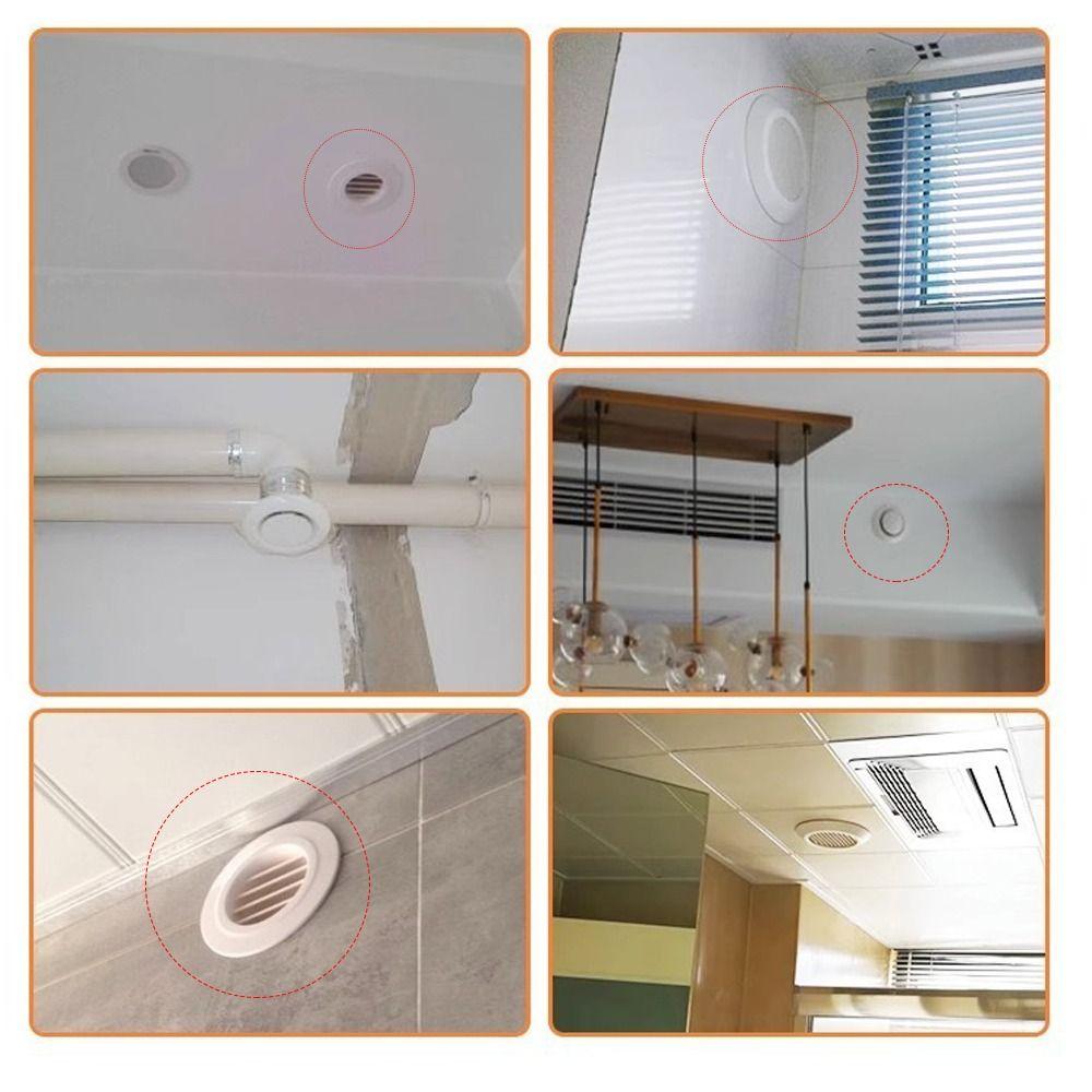 75/100mm Gură de aerisire de perete exterior Guri de aerisire pentru circulația aerului Capac impermeabil Acoperire utilă pentru ieșirea de aerisire