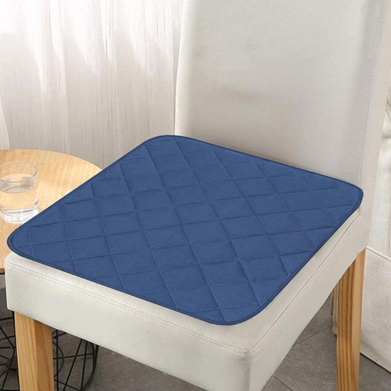 2Pcs Washable Incontinence Chair Pad Absorbent Reusable Cotton Pad for Elderly