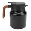 1000ml Capacity Insulated Coffee Pot Stainless Steel Thermal Beverage Pitcher  Office Use