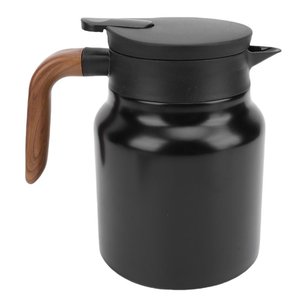 Built-in Filter Insulated Coffee Pot Stainless Steel Thermal Beverage Pitcher Home Use