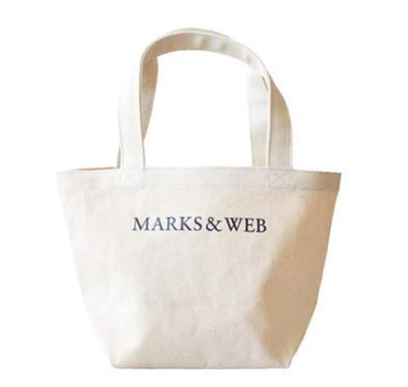 

Cotton canvas tote bag printed MARKS WEB S, type, &