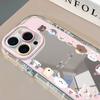 Pink Mirror Cream Shell Suitable for Apple 15promax Mobile Phone Case Cartoon Zoo IPhone14 16 13