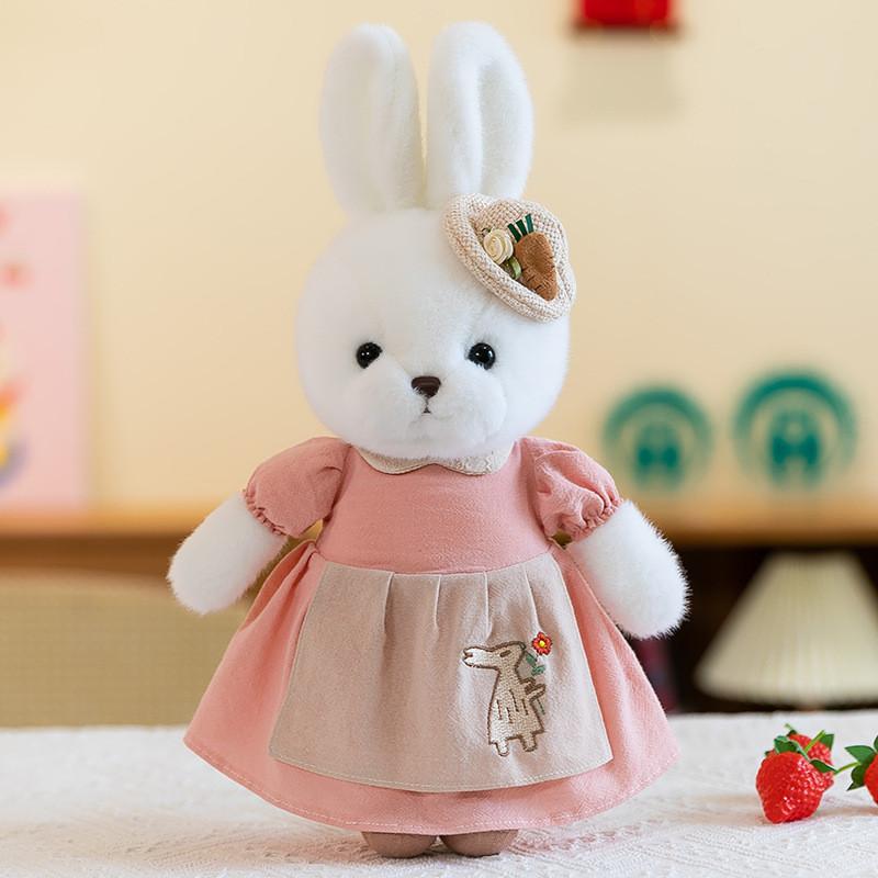 Adorable 30cm Plush Rabbit Doll With Soft Fabric And Cute Cartoon Design For Kids
