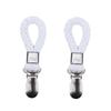 1/2/4PCS Multipurpose Braided Towel Clips Metal Clamp Bathroom Cotton Loop Cloth Hanger For Kitchen Home Storage