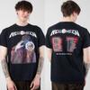 T-shirt Unisex Estiva Manica Corta Vestibilità Slim con Grafica di Helloween Cotone Puro Marca di Moda Casual di Lusso Vintage