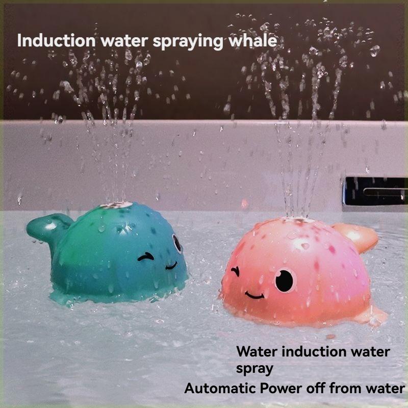 Whale Water Spray Toy, Cute Bath Buddy, Automatic Sprinkler Dolphin Toy, Toddler Bathtub Fun