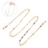 Eyeglasses Cord Alloy Anti-Slip Strap Rope Glasses Chain With Rood Decoration