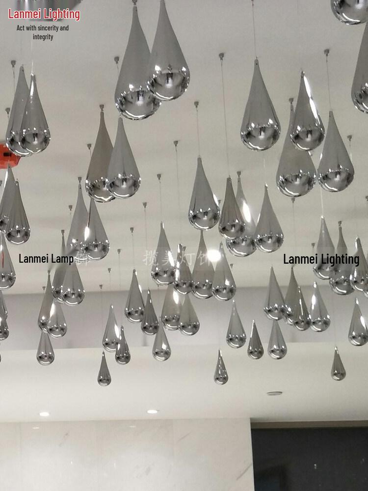 KTV Бар и Атриум Отеля: Стеклянный потолочный декор в виде капли воды Fastener