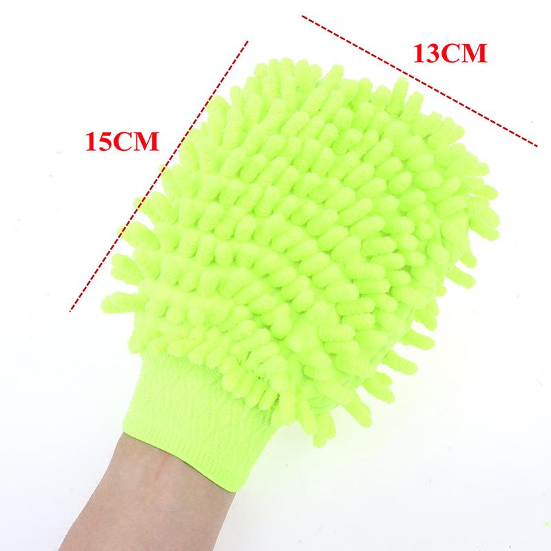 Ultrafine Fiber Chenille Microfiber Car Wash Glove Mitt Soft Mesh For Car Wash