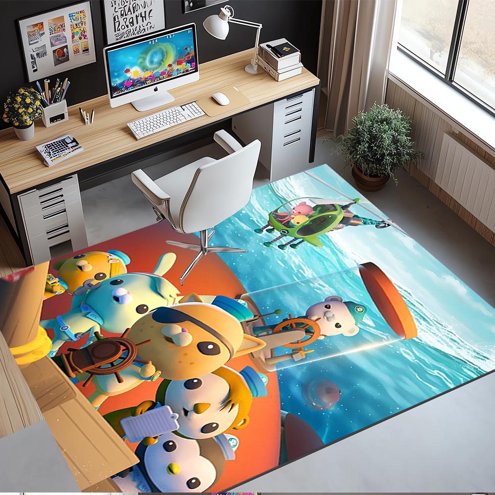 Octonauts Printed Carpet Rug for Office Chair Living Room Bedroom Kitchen Room Decor Gifts
