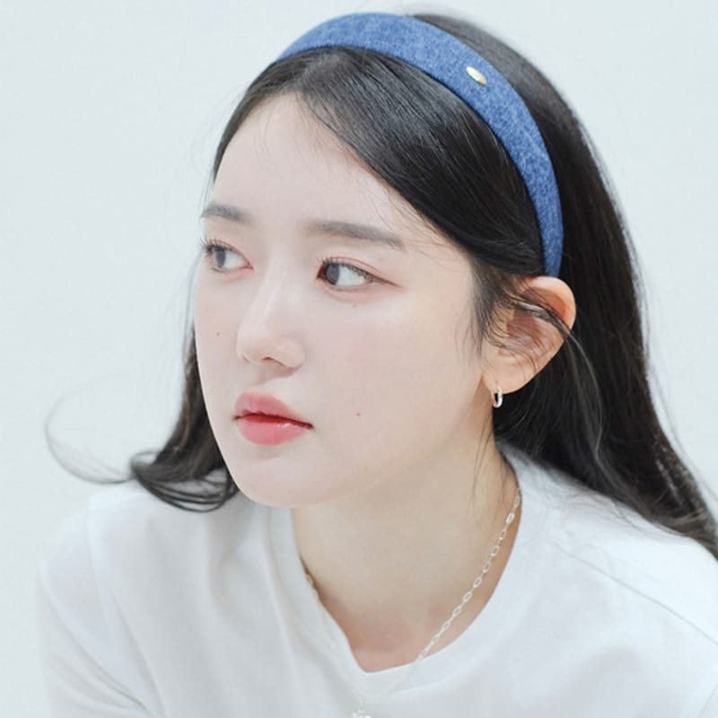 

oooho Тонкая повязка для волос - Деним Denim