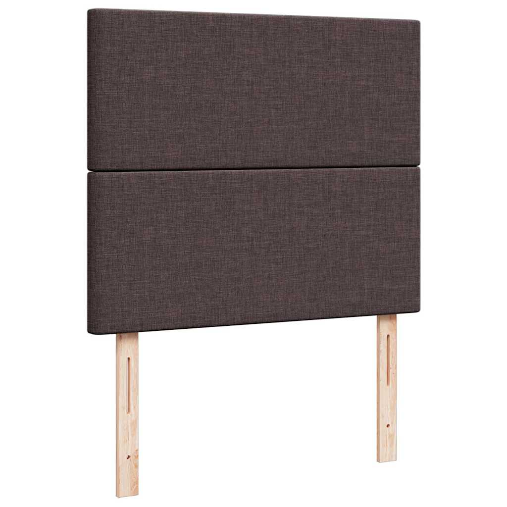 Enjoy a restful night s sleep with this ottoman bed with mattress and LED lighting in dark brown measuring 120 x 190 cm