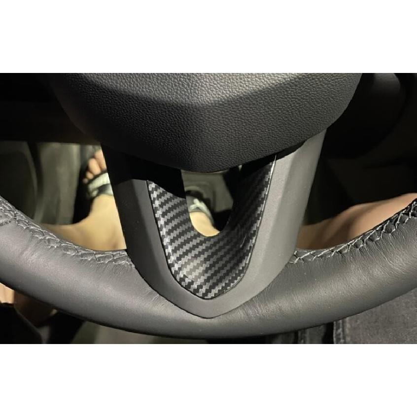 For Cadillac CT4 CT-V 2020-2025 Carbon Fiber Steering Wheel U Type Cover Trim