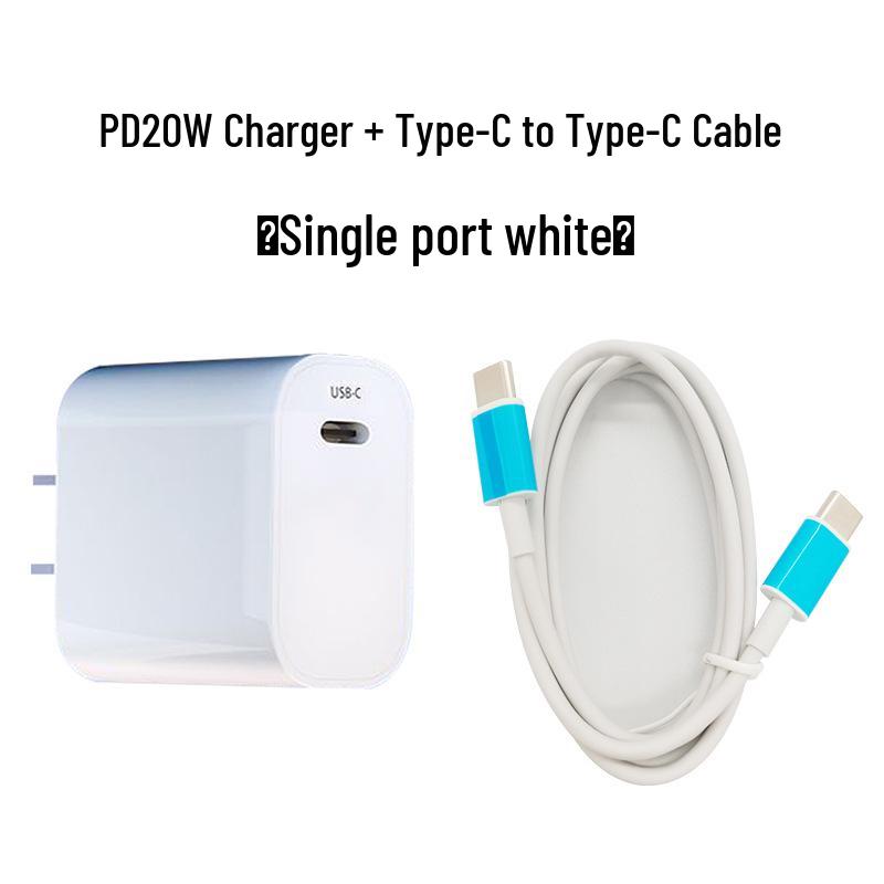 PD20W Dual Port A+C Charger for iPhone 16/15/14 - Super Fast Charging, 3C Certified