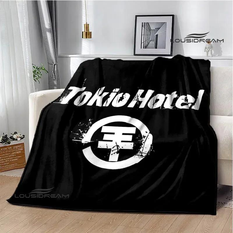 Rock band Tokio Hotel Printed blankets Picnic blanket Flange Warm blanket Home travel blankets bed linings birthday gift