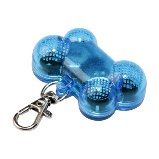 Yousheng Pet Light Pendant Flashing Anti-Lost Plastic 3 Modes Bone LED Warning Lamp Collar for Outdoor