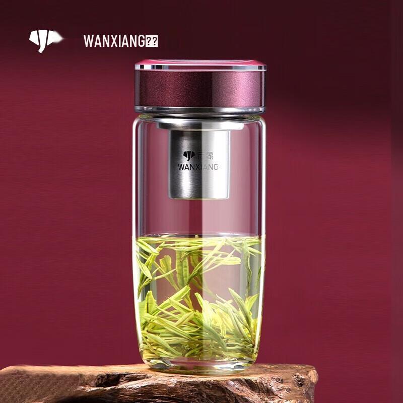 Wanxiang Thickened Single-Layer Glass Car Cup