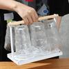 Elegant Iron Mug Rack Cups Organizer Cup Drying Stand Metal Texture Simple Theme Suitable for Modern Home Decorating