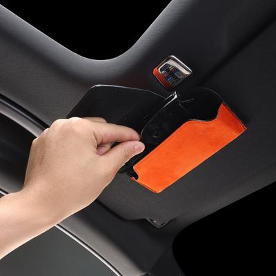 General Car Sunglasses Case Car Sun Visor Glasses Frame Wear-Resistant Sunglasses Storage Clip Multifunctional Storage Case