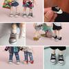 HIGHAWK 11cm Body Shoes, OB11 Size, Obitsu 11 Obitsu Doll Shoes, Canvas Shoes, GSC (Black)
