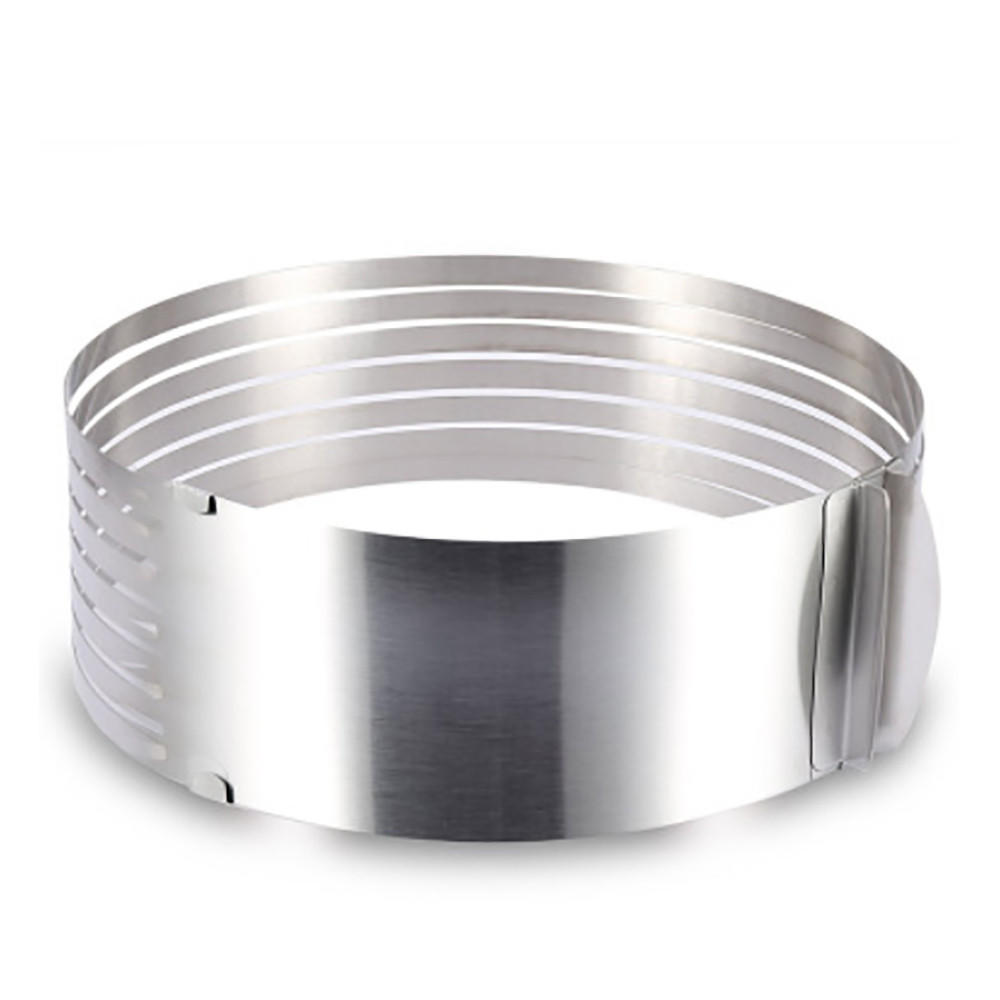 Cake Slicer Steal Inoxidable Ajustable Circular Capas Capas de Herramienta de Herramienta Cake Slicer Steal Inoxidable Ajustable Circular Capas Capas de Herramienta de Herramienta