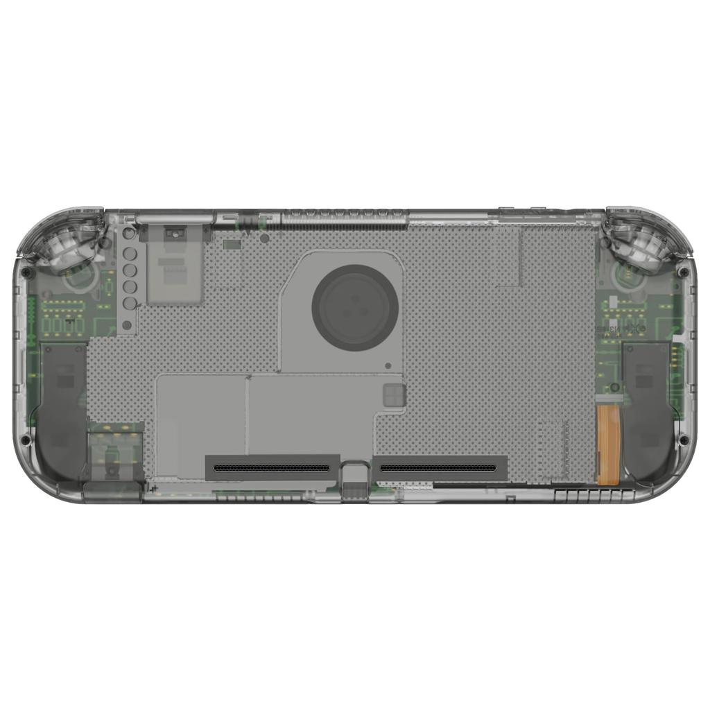 eXtremeRate DIY Compatible Case Shell Made of Clear Material for Compatible with Switch Nintendo Switch Light Controller Repair Kit with Custom Case