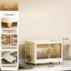 Armoire de rangement pliante en plastique multicouche avec couvercle - Organisez bols, assiettes, biberons et tasses à l'abri de la poussière