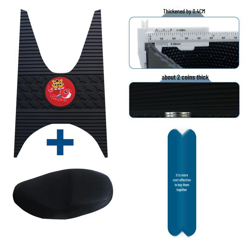 Honda NS125U Waterproof Rubber Foot Pad - Sun & Dirt-Resistant Motorcycle Pedal Accessory