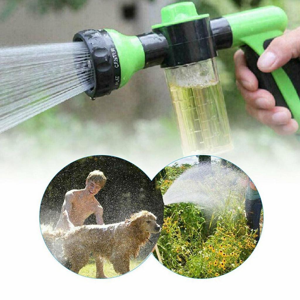 Set di Strumenti per il Bagno degli Animali 8 in 1 Modalità Spruzzatore con 4 Ugelli Multiuso Acqua per Pulizia ad Alta Pressione