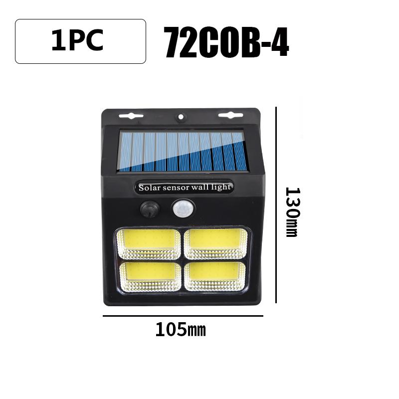 30/96/112LED Solar Light Outdoor Solar Wall Lamp Human Body Sensor 3 Modes Waterproof Garden Decor Street Light Sunlight Powered