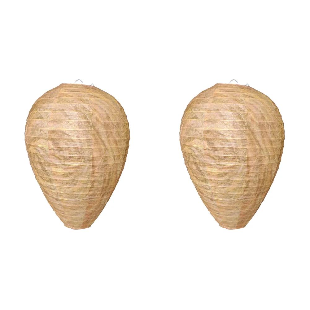1-5PCS Hanging Wasp Nest Decoy Outdoor Waterproof Fake Wasp Nest Decoy Nest Decoy Hornets Plastic Insects Paper Drive Beehive