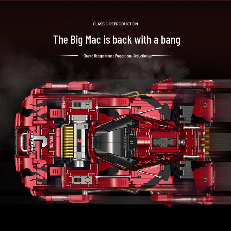 Guli 10619 Sports Car Juggernaut: Advanced Building Blocks Model for Boys