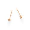 ESTELLE [WEB EXCLUSIVE] Diamond 10K Pink Gold Flower Motif Earrings 0212-2457-0018-0000