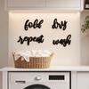 Wooden Letters for Wall Stickers, Self-Adhesive Art Decor, Retro 3D Three Dimensional Letter Signs English Words Stickers Home Living Room Bedroom
