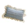 Ruffles Pillow Covers for Student Pure Color Breathable Lovely Pillow Cases for Dormitory Bedroom