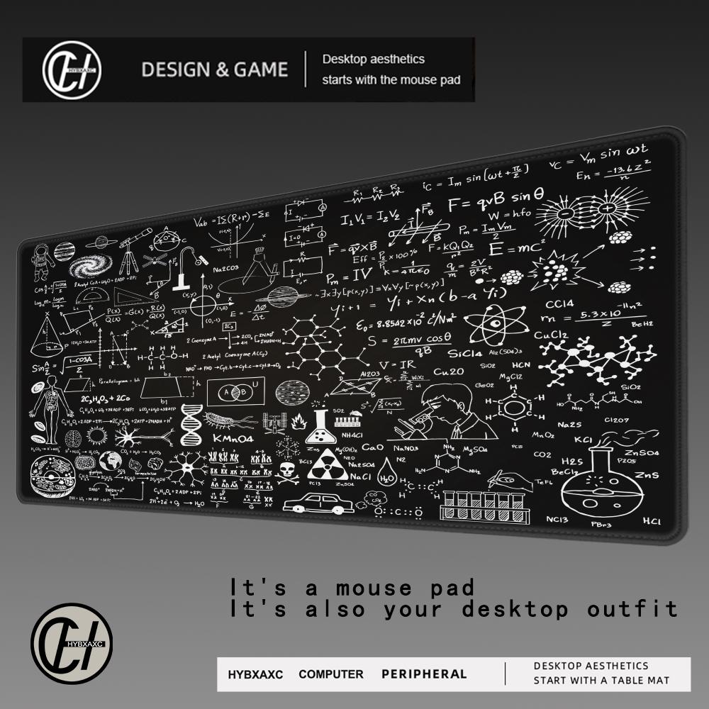 HYBXAXC Equation Large Mouse Pad Gamer Math Chemistry Physics Objects Accessories Teclado Mat Deskmat Laptop Extended Mousepad