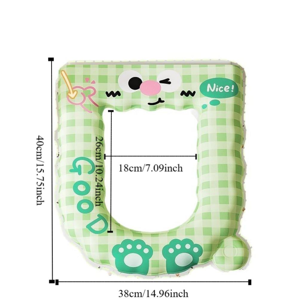 2PCS Cartoon Pattern EVA Toilet Pad Thicker Toilet Pad Toilet Accessories Closestool Mat Household