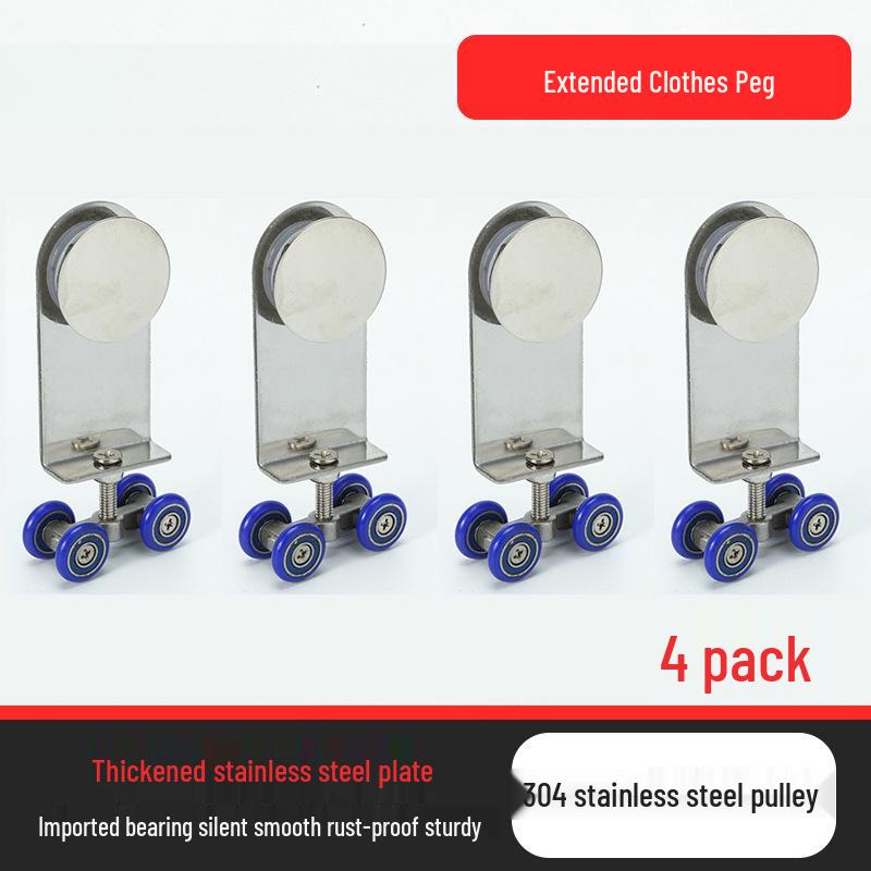 Sliding Shower Door Pulley Wheel Set - Copper Rollers for Glass Doors